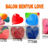 Balon Latex Bentuk Love