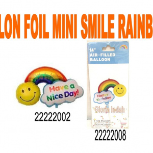 Balon Foil Mini Smile Rainbow