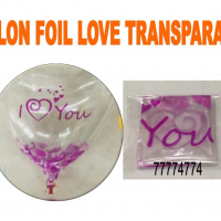 Balon Foil Love Transparan