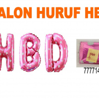 Balon Foil Huruf HBD Merah